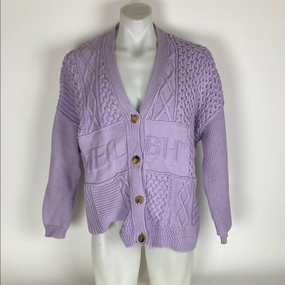 Ambush PATCHWORK KNIT Oversized CARDIGAN Women’s Size XS